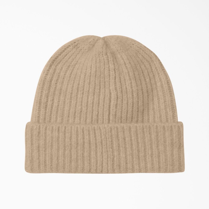 Men's Dickies Brewton Beanie Beige | 754639FZT