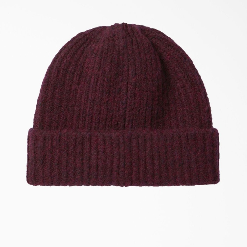 Men's Dickies Brewton Beanie Purple | 028135IAX