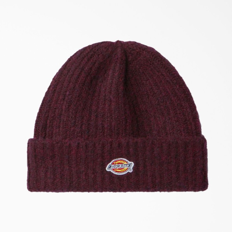 Men\'s Dickies Brewton Beanie Purple | 028135IAX