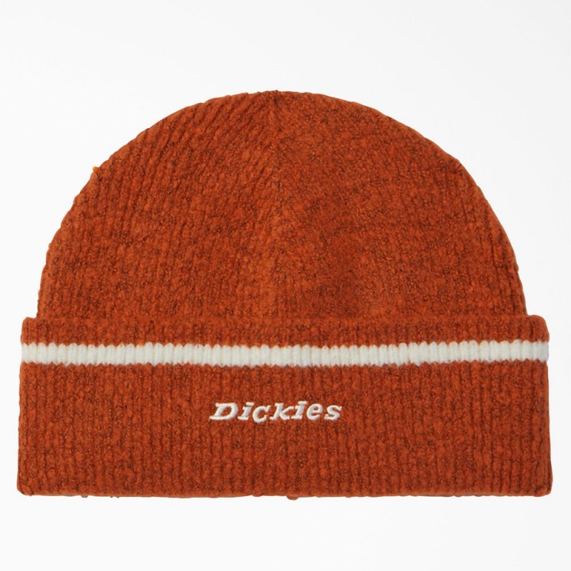 Men\'s Dickies Chalkville Beanie Orange | 249856JMI