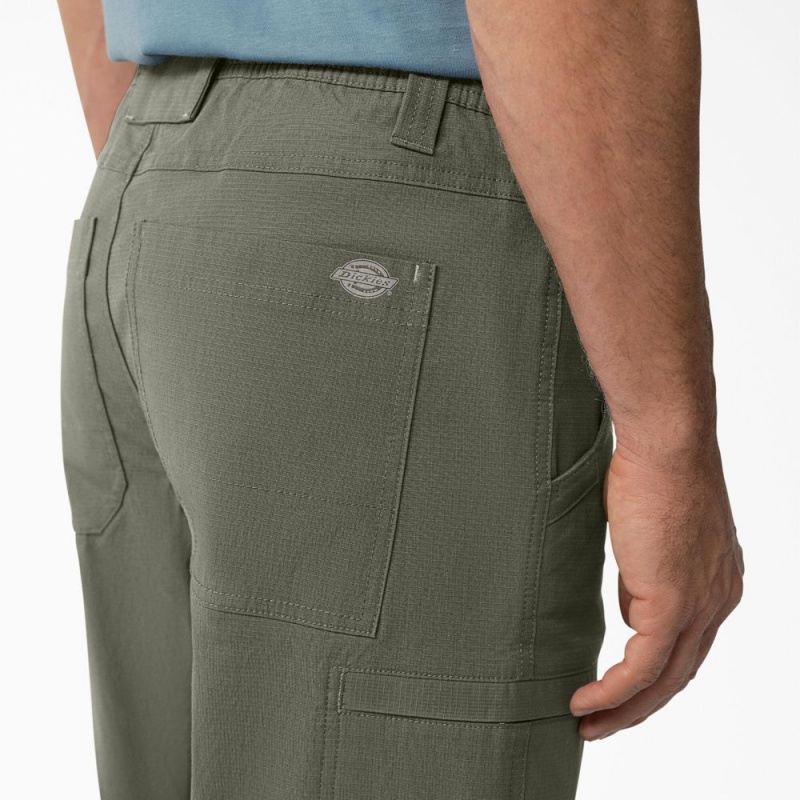 Men's Dickies Cooling Regular Fit Ripstop Cargo Pants Green | 452981OXK