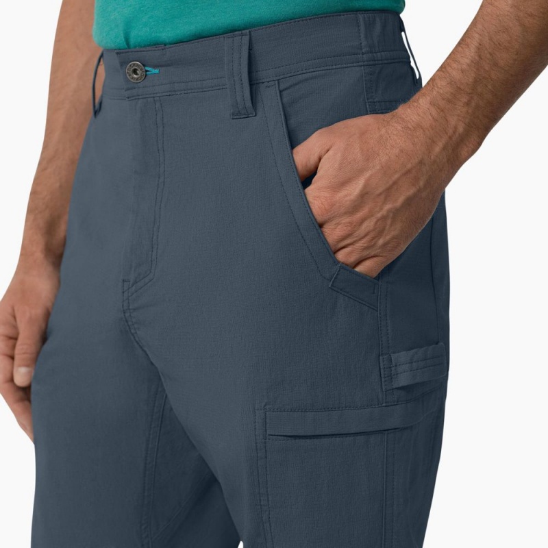 Men's Dickies Cooling Regular Fit Ripstop Cargo Pants Blue | 769420NDW