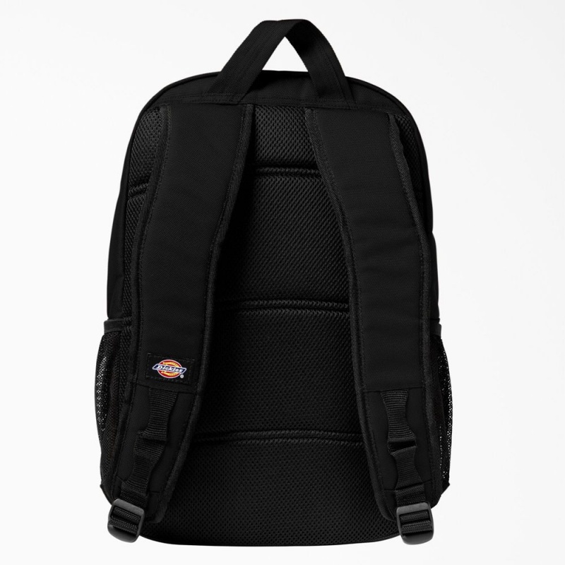 Men's Dickies Double Pocket Backpack Black | 563210APY