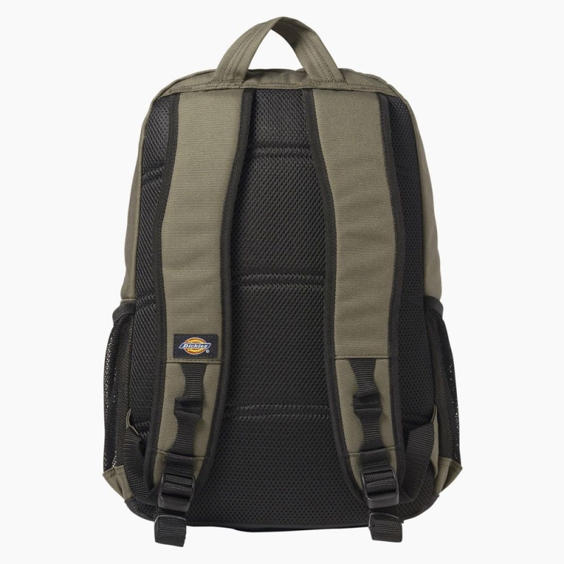 Men's Dickies Double Pocket Backpack Green | 629348PXD