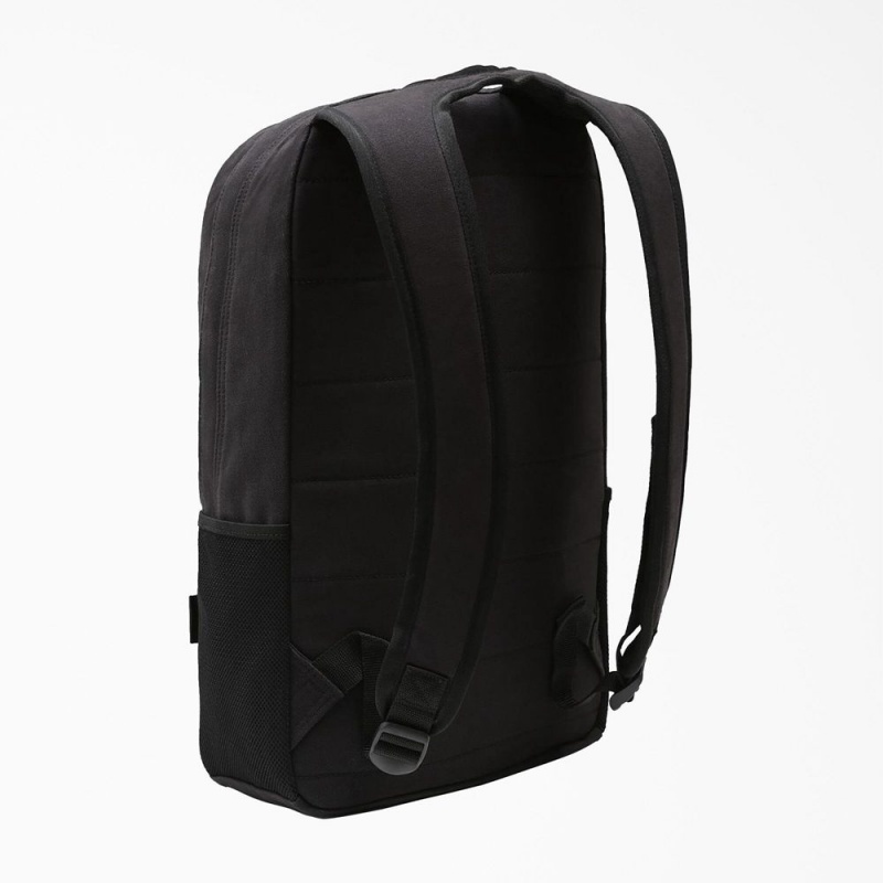 Men's Dickies Duck Canvas Backpack Black | 910647ZGY