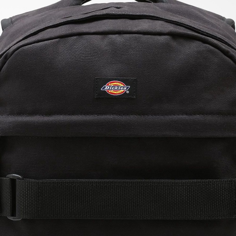 Men's Dickies Duck Canvas Backpack Black | 910647ZGY