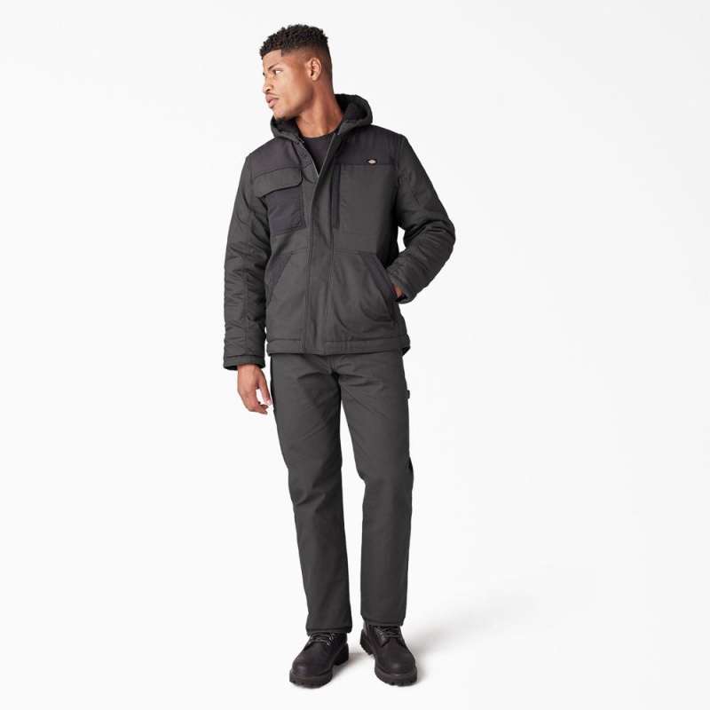 Men's Dickies DuraTech Renegade FLEX Duck Jacket Grey | 361954ANW