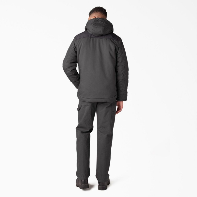 Men's Dickies DuraTech Renegade FLEX Duck Jacket Grey | 361954ANW