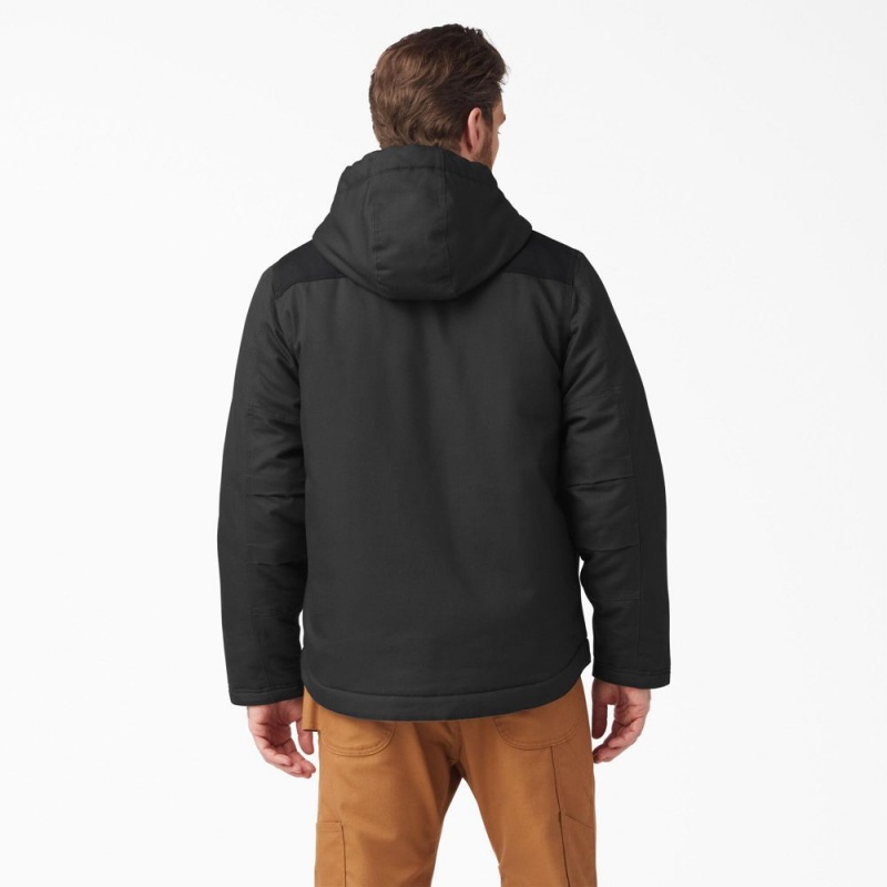 Men's Dickies DuraTech Renegade FLEX Duck Jacket Black | 054139IQB