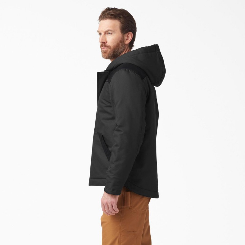 Men's Dickies DuraTech Renegade FLEX Duck Jacket Black | 054139IQB