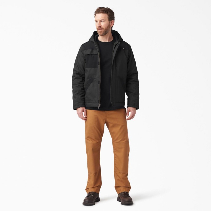 Men's Dickies DuraTech Renegade FLEX Duck Jacket Black | 054139IQB