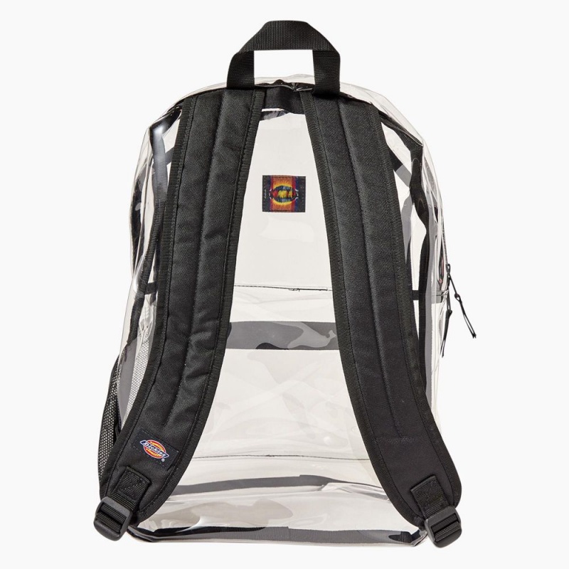 Men's Dickies Essential Clear Backpack White | 267043UQP