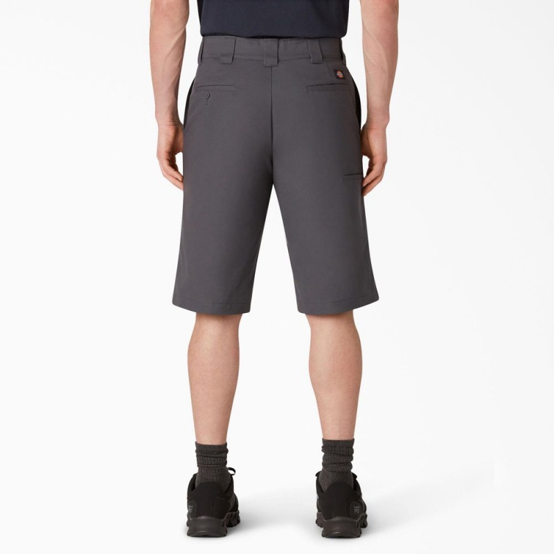 Men's Dickies FLEX Cooling Active Waist Regular Fit Shorts Grey | 496135LJU