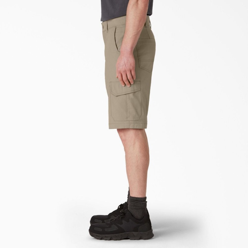 Men's Dickies FLEX Cooling Regular Fit Cargo Shorts Grey | 541708LIJ