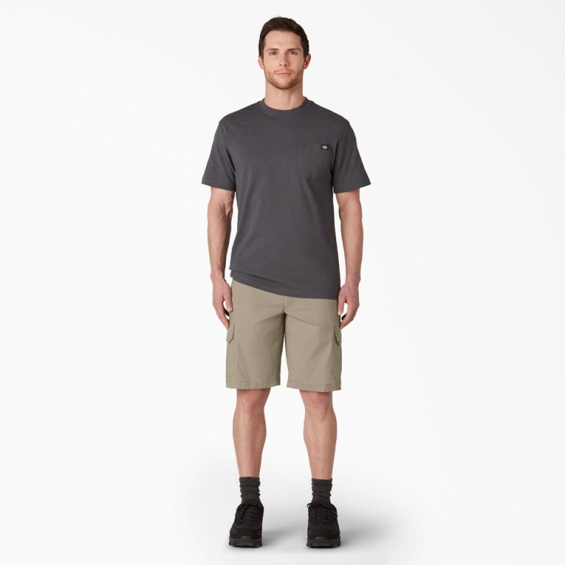 Men's Dickies FLEX Cooling Regular Fit Cargo Shorts Grey | 541708LIJ