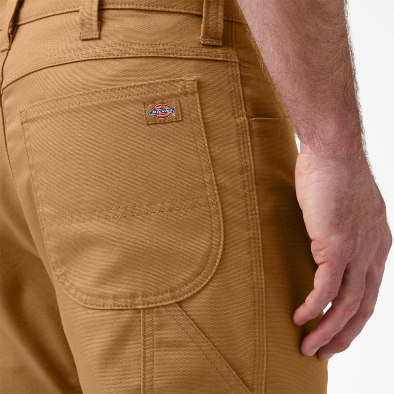 Men's Dickies FLEX DuraTech Relaxed Fit Duck Pants Brown | 628473VZD