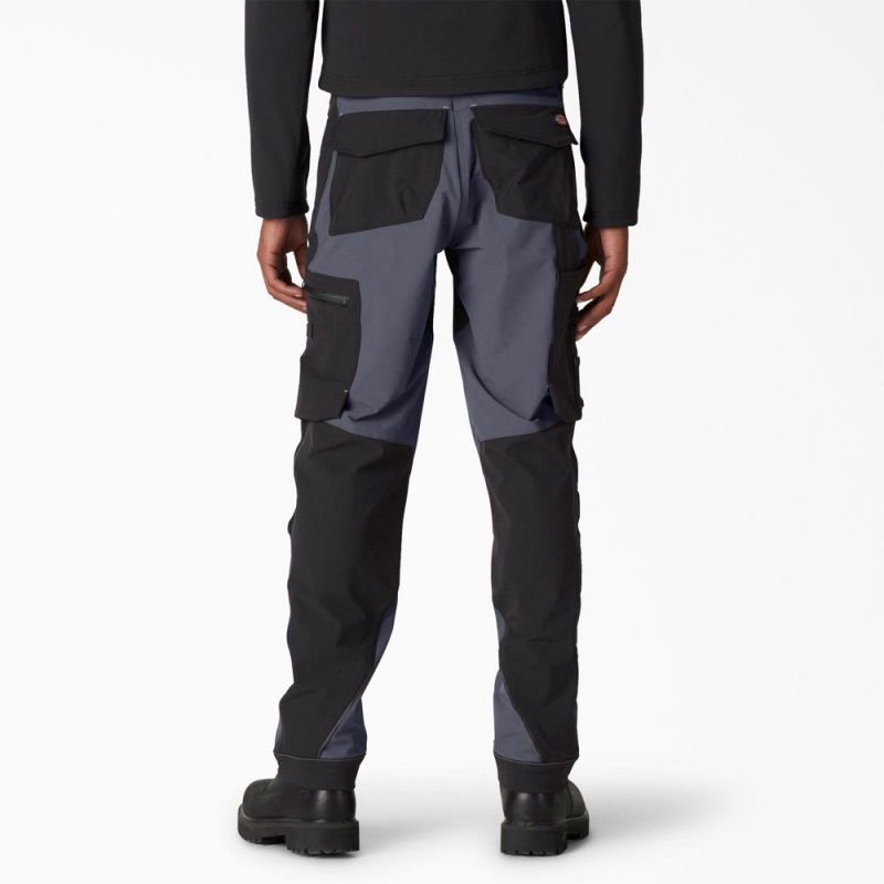 Men's Dickies FLEX Performance Workwear Regular Fit Technical Pants Grey | 904315DJX