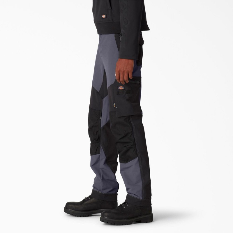 Men's Dickies FLEX Performance Workwear Regular Fit Technical Pants Grey | 904315DJX