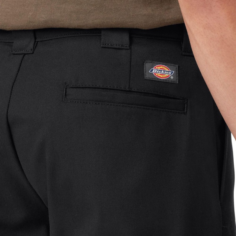 Men's Dickies FLEX Relaxed Fit Cargo Shorts Black | 638710BJN