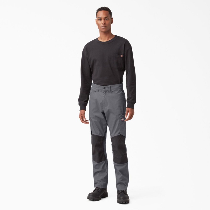 Men's Dickies FLEX Temp-iQ® 365 Regular Fit Pants Grey | 412675BFP