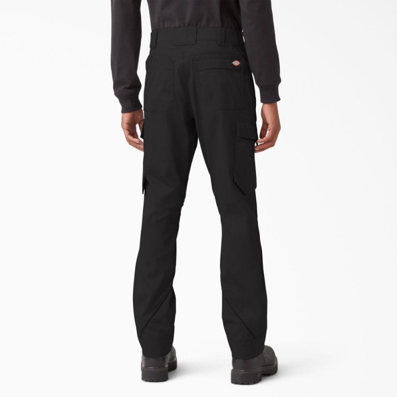 Men's Dickies FLEX Temp-iQ® 365 Regular Fit Pants Black | 854069NDP