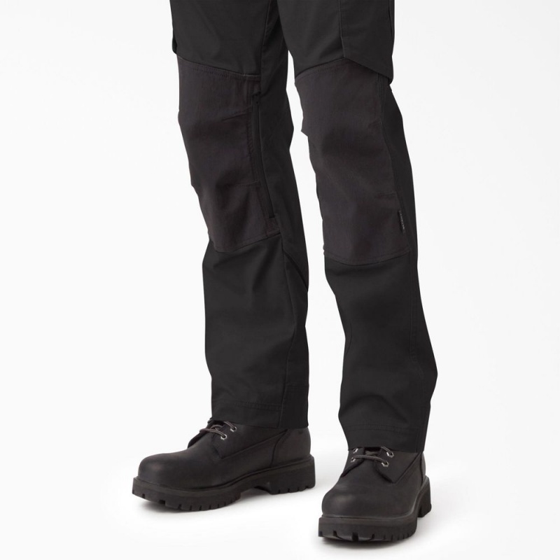 Men's Dickies FLEX Temp-iQ® 365 Regular Fit Pants Black | 854069NDP