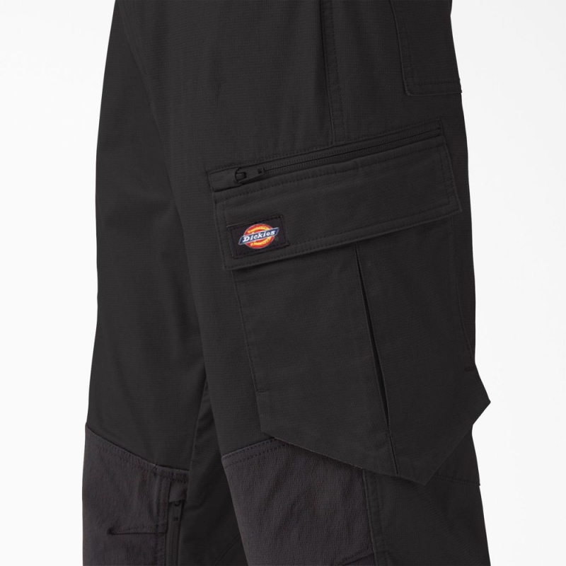 Men's Dickies FLEX Temp-iQ® 365 Regular Fit Pants Black | 854069NDP