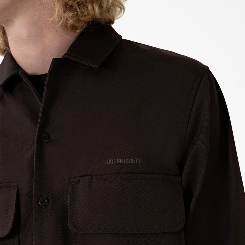 Men's Dickies Highsnobiety & Service Shirt Black | 213450UBJ