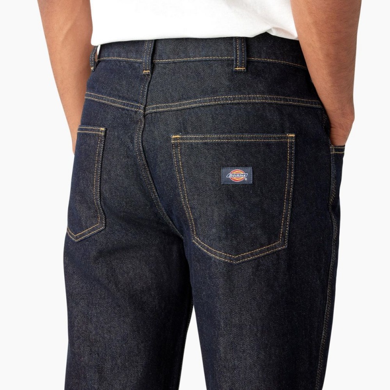 Men's Dickies Houston Relaxed Fit Jeans Blue | 790431RUB