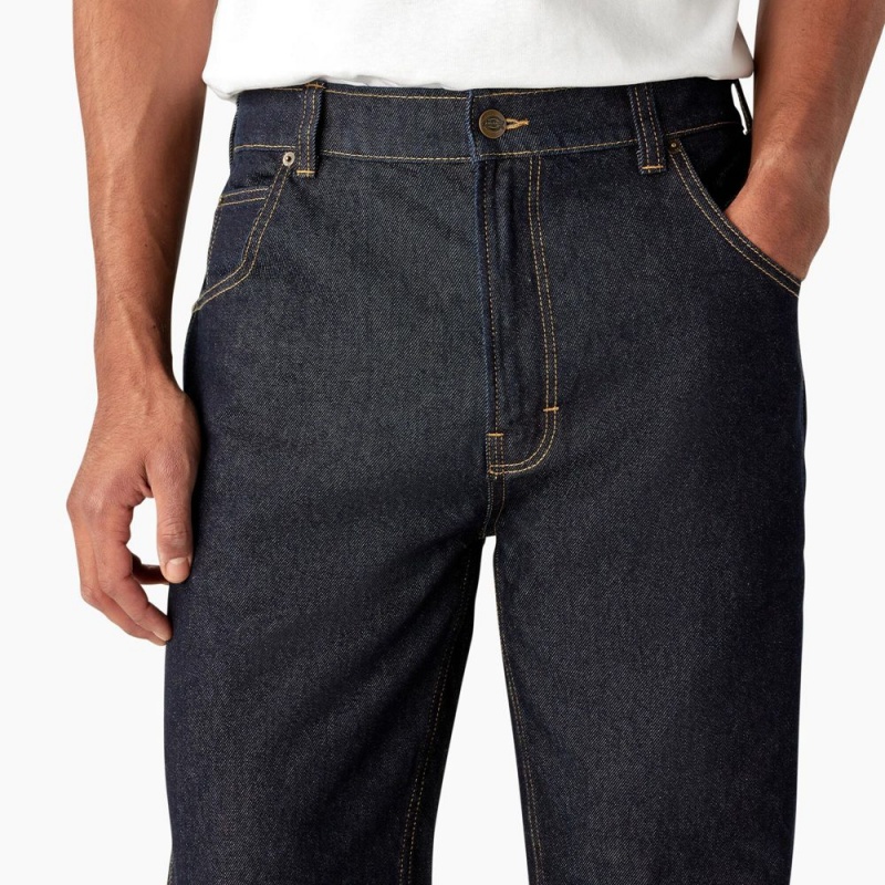 Men's Dickies Houston Relaxed Fit Jeans Blue | 790431RUB