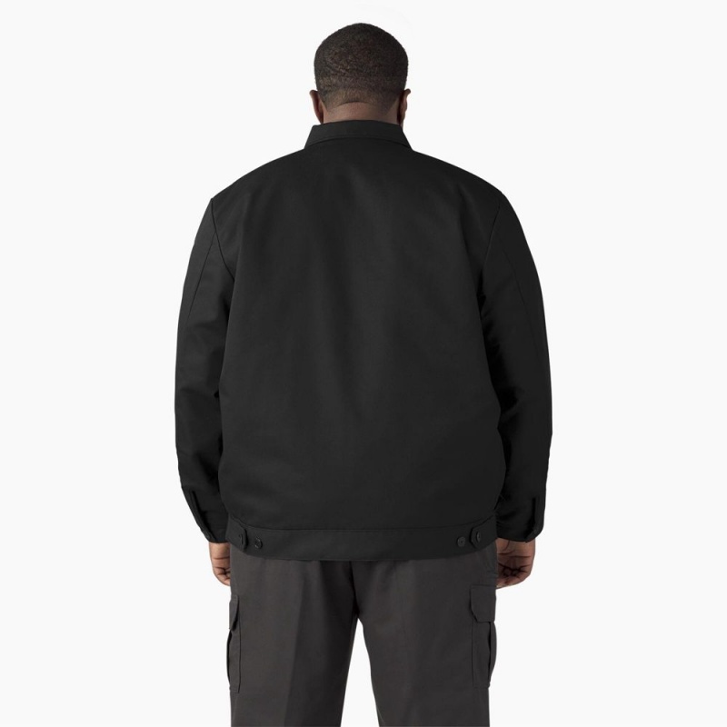 Men's Dickies Insulated Eisenhower Jacket Black | 479025KFU