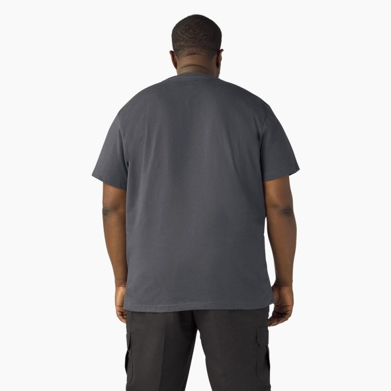 Men's Dickies Lightweight Short Sleeve Pocket T-Shirt Grey | 508467CHG