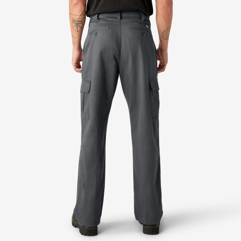 Men's Dickies Loose Fit Cargo Pants Grey | 972140DFX