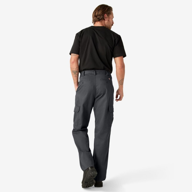 Men's Dickies Loose Fit Cargo Pants Grey | 972140DFX