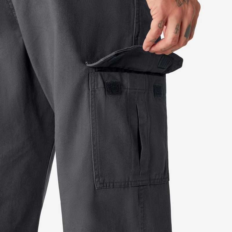 Men's Dickies Loose Fit Cargo Pants Grey | 972140DFX