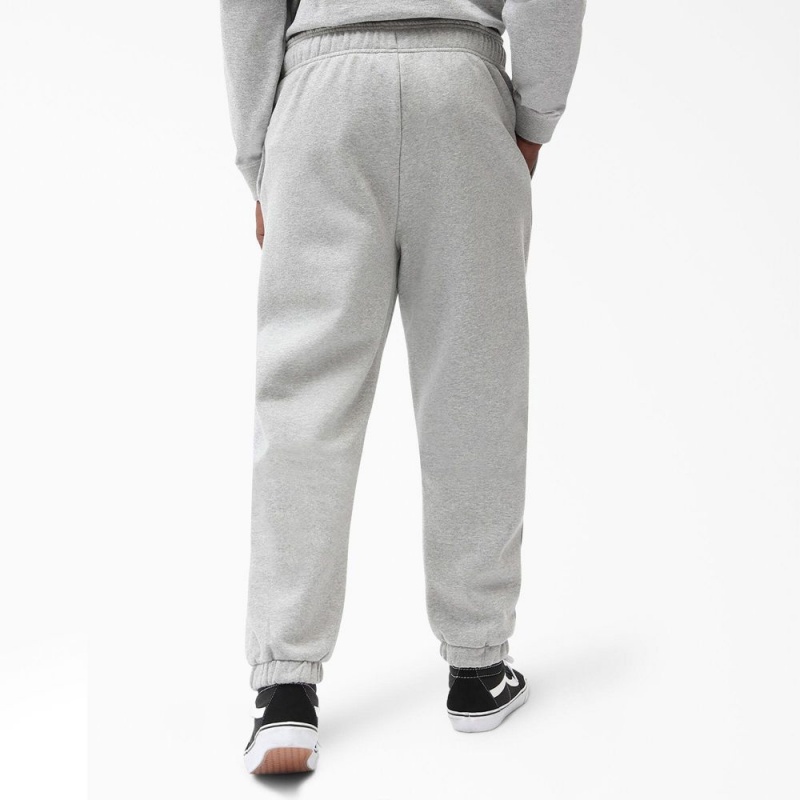 Men's Dickies Mapleton Regular Fit Fleece Sweat Pants Grey | 086197ELD