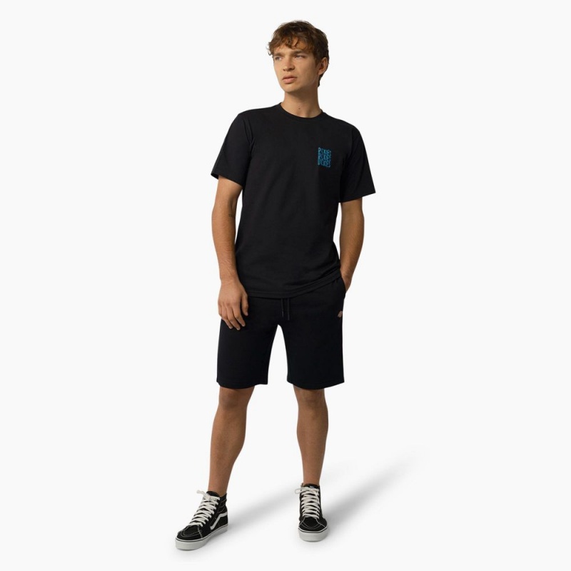 Men's Dickies Mapleton Regular Fit Shorts Black | 413870NJW