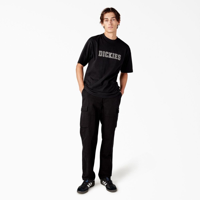 Men's Dickies Melvern Graphic T-Shirt Black | 801625QLD