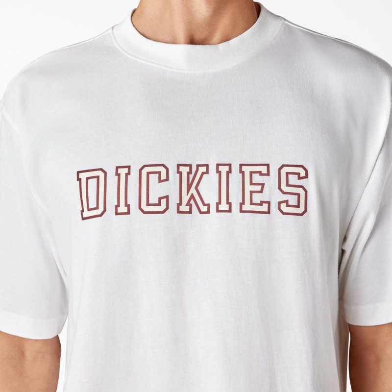 Men's Dickies Melvern Graphic T-Shirt White | 375028XML