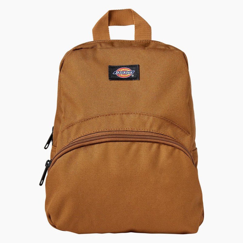 Men\'s Dickies Mini Backpack Brown | 792415CXI