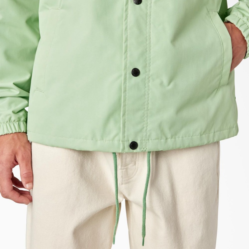 Men's Dickies Oakport Coaches Jacket Green | 390687GMF