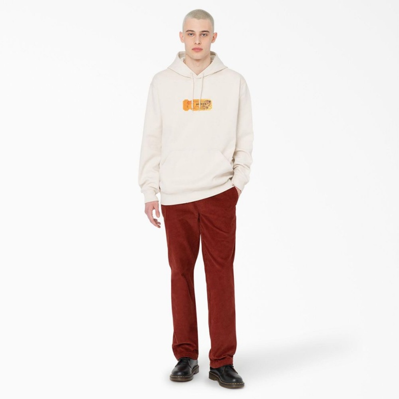 Men's Dickies Paxico Graphic Hoodie White | 197208IRM