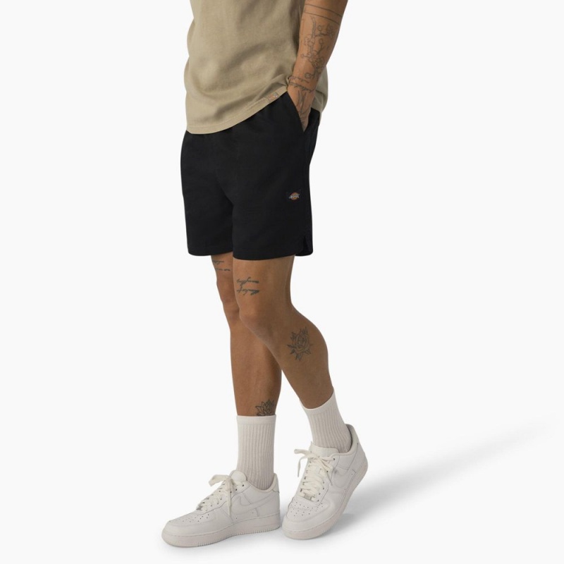 Men's Dickies Pelican Rapids Relaxed Fit Shorts Black | 970861DPK