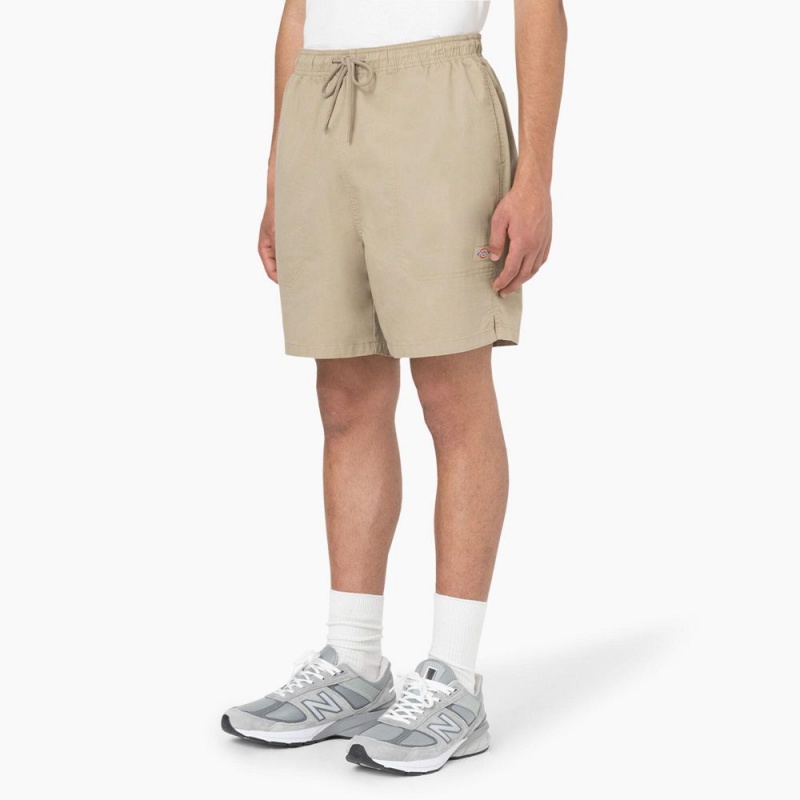 Men's Dickies Pelican Rapids Relaxed Fit Shorts Khaki | 347251XMN