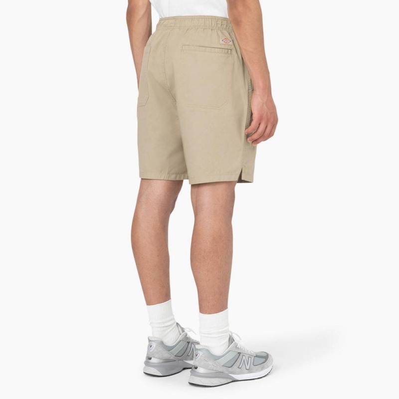 Men's Dickies Pelican Rapids Relaxed Fit Shorts Khaki | 347251XMN