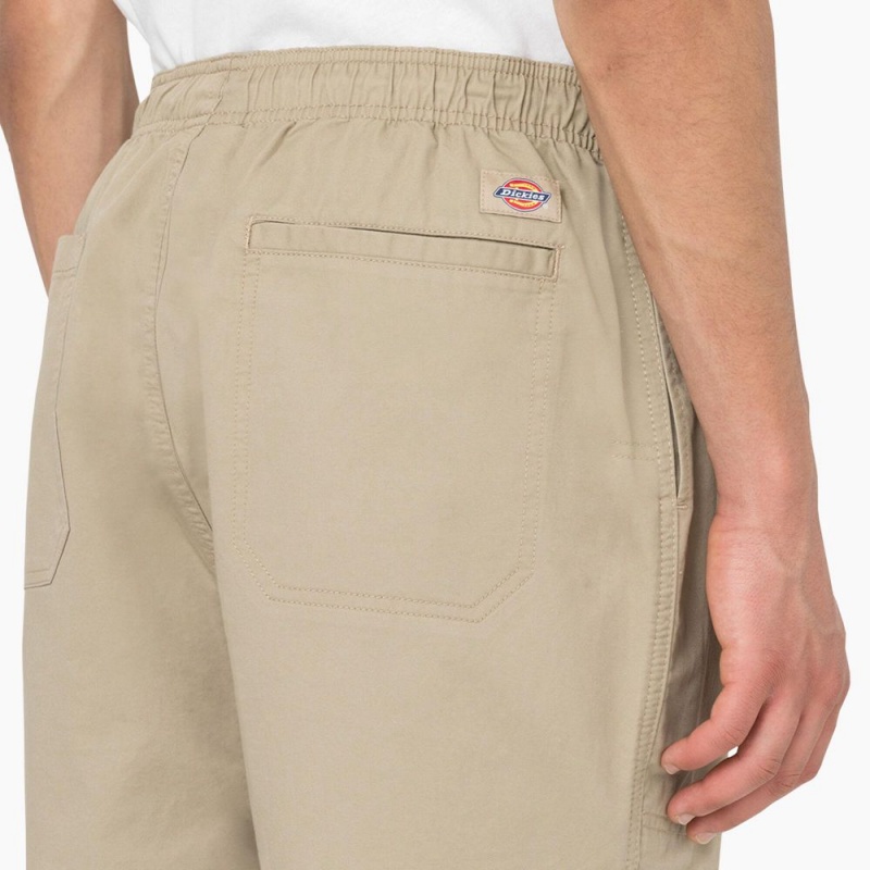 Men's Dickies Pelican Rapids Relaxed Fit Shorts Khaki | 347251XMN