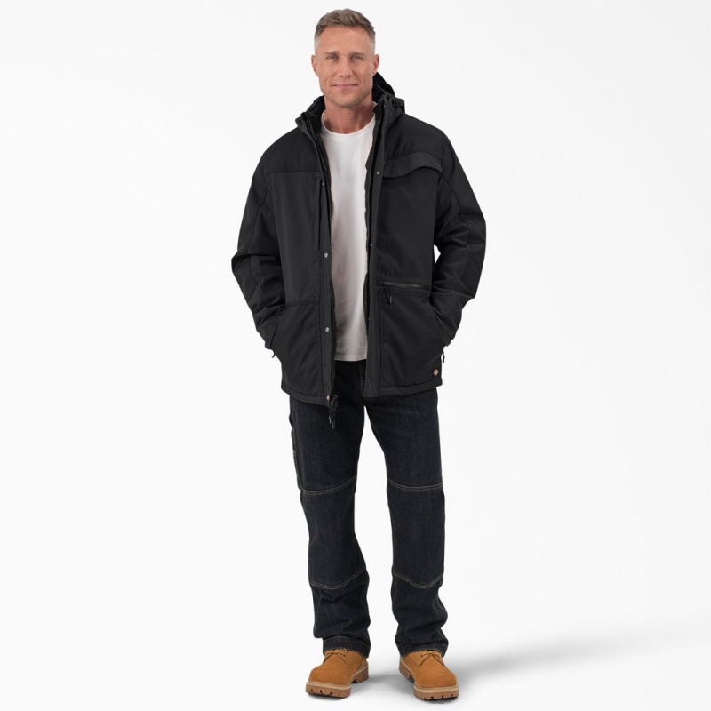 Men's Dickies Performance Workwear Insulated Jacket Black | 304958BDV