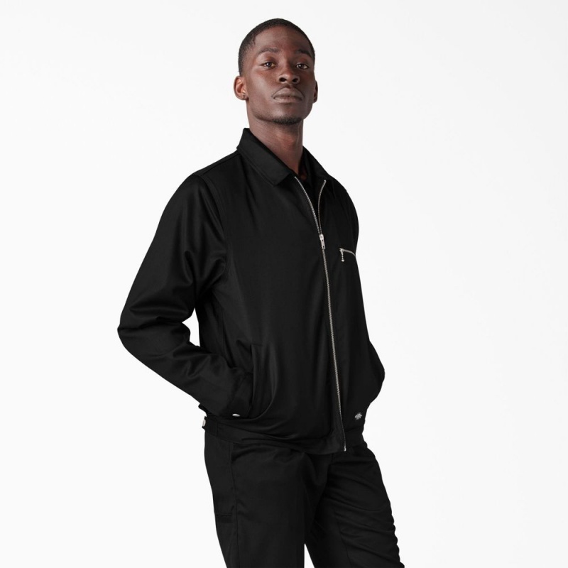 Men's Dickies Premium Collection Eisenhower Jacket Black | 089267CFP