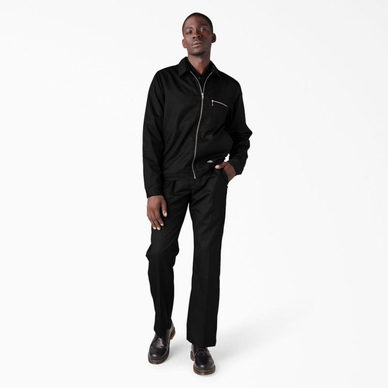 Men's Dickies Premium Collection Eisenhower Jacket Black | 089267CFP