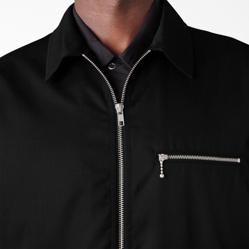 Men's Dickies Premium Collection Eisenhower Jacket Black | 089267CFP